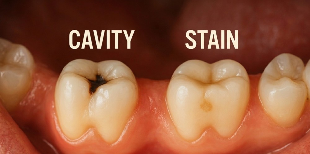Cavity vs. Stain